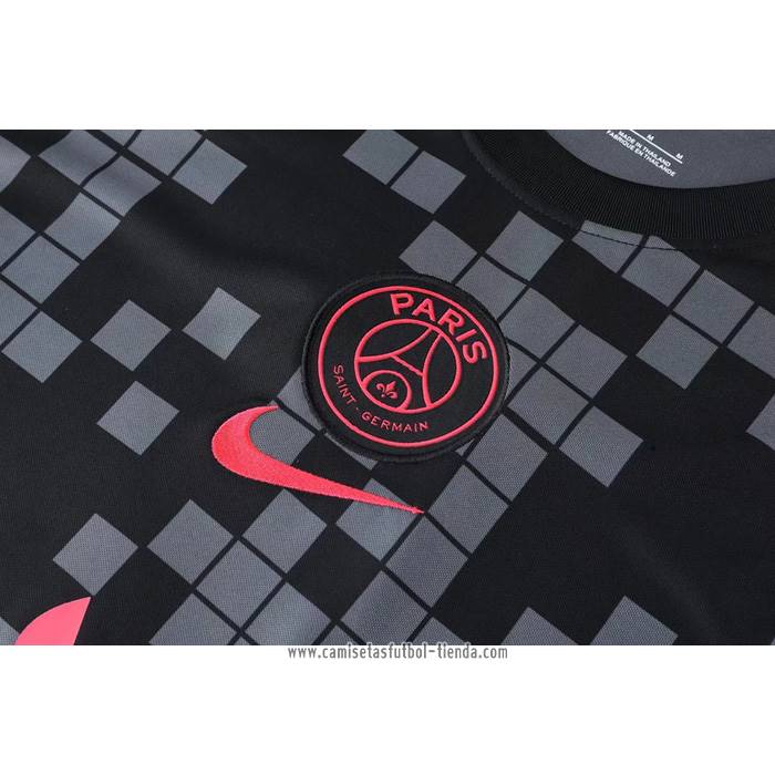 Camiseta de Entrenamiento Paris Saint-Germain 2022 2023 Sin Mangas Negro y Gris
